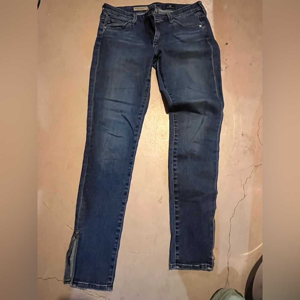 7 for all Mankind denim- zip ankle